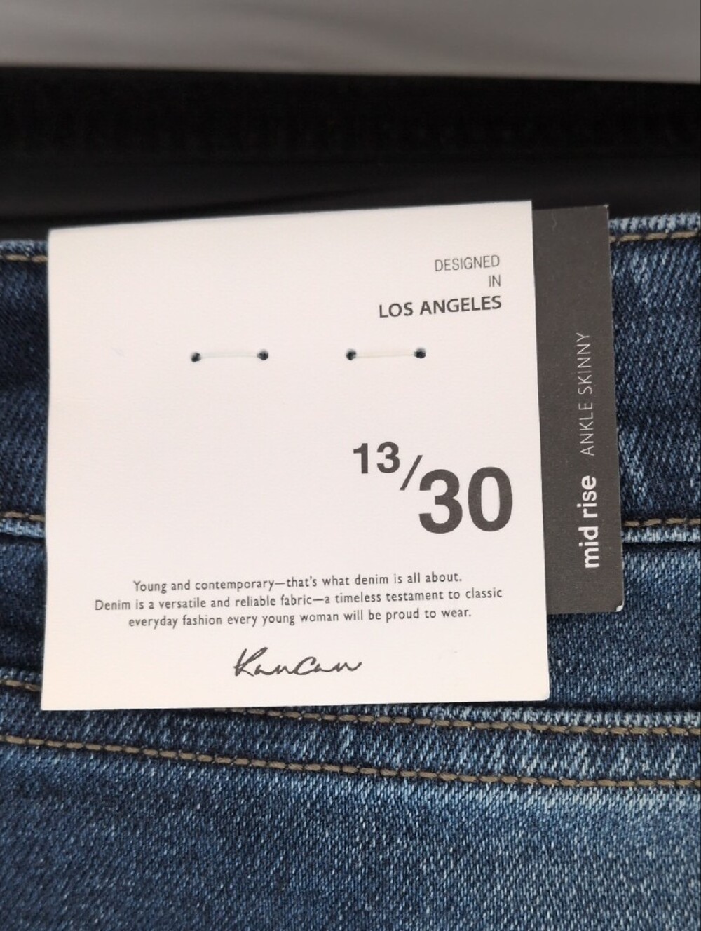 KanCan Dark Indigo High-Rise Skinny Jeans NWT! - Picture 5 of 9
